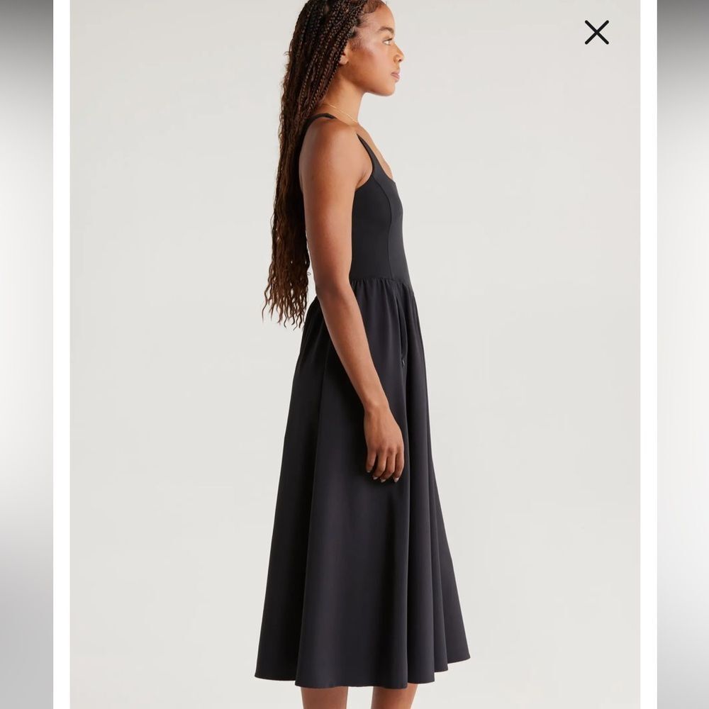 Zella Effortless Square Neck Midi Dress - Picture 4 of 5
